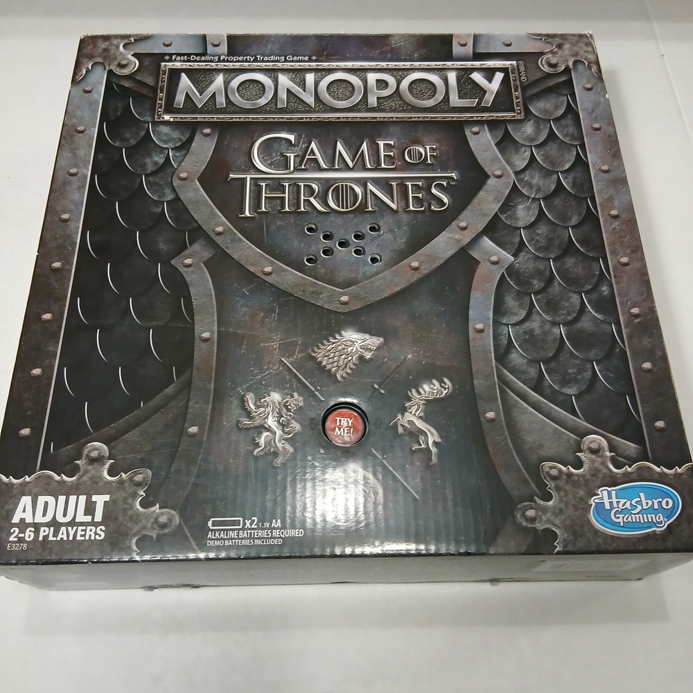 2018 Monopoly GAME OF THRONES Board Game New Open Box Contents Inside Sealed